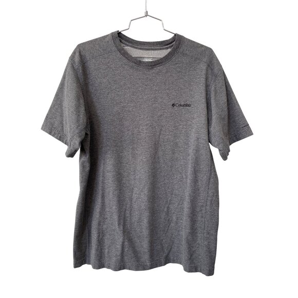 Columbia T Shirt Size Medium Short Sleeve Omni Wick Performance Tee Gray Active - Picture 1 of 6